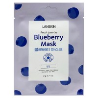 Тканевая маска для лица Lan Skin с голубикой, 21 гр